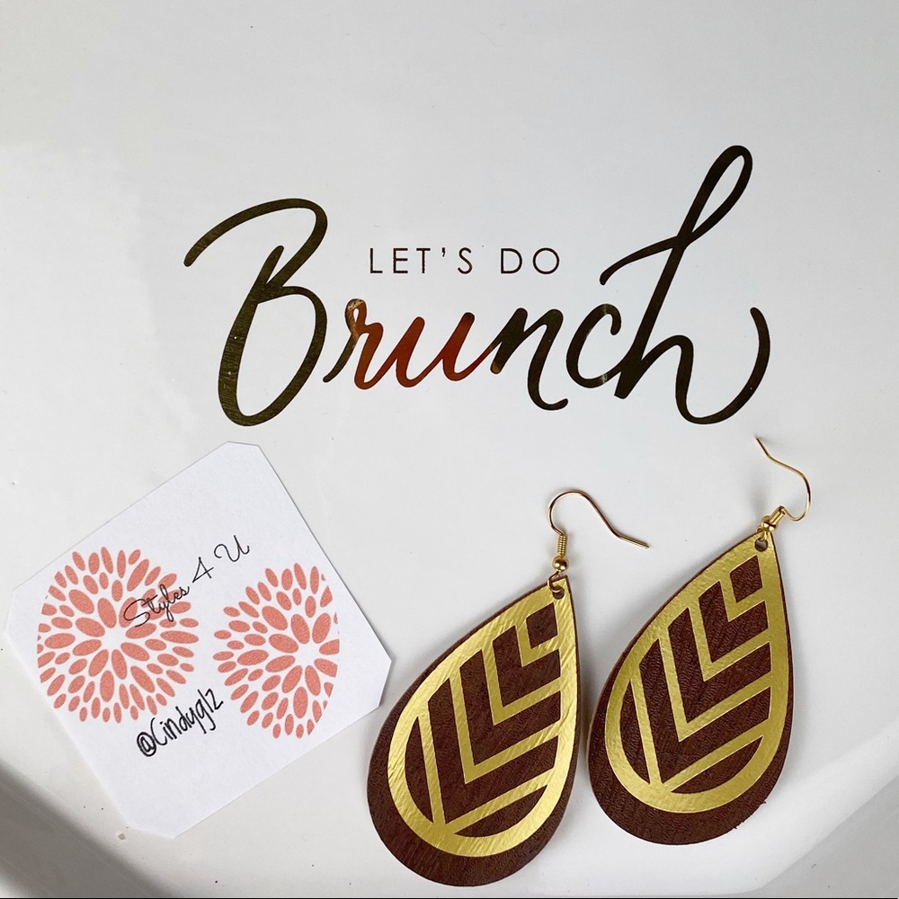 Faux Leather Earrings